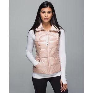 Lululemon Fluffin Awesome Rose Gold Vest